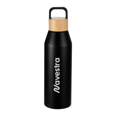 Aspen Recycled 1L Aluminium Drink Bottle with Bamboo Lid 1L