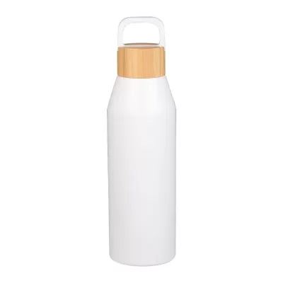 Aspen Recycled 1L Aluminium Drink Bottle with Bamboo Lid 1L