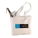 Zippered Shopper 340gsm Canvas Tote Bag