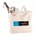 Zippered Shopper 340gsm Canvas Tote Bag