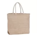 Herringbone Jute Tote Bag