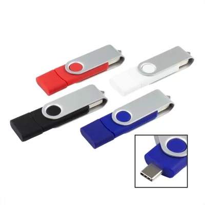 Rotate Dual 8GB ABS USB Flash Drive
