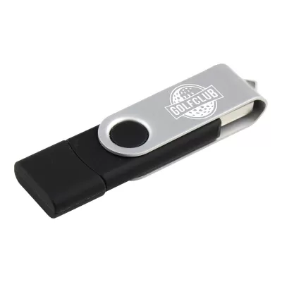 Rotate Dual 8GB ABS USB Flash Drive