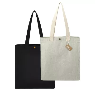 Repose 10oz Recycled Box Cotton Tote Bag with Snap