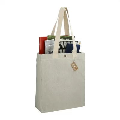 Repose 10oz Recycled Box Cotton Tote Bag with Snap