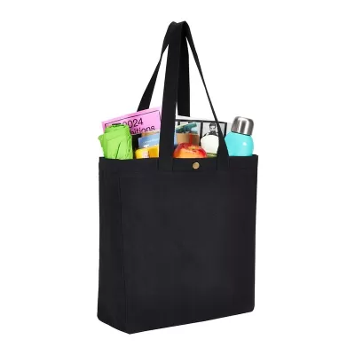 Repose 10oz Recycled Box Cotton Tote Bag with Snap