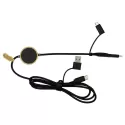 Recycled 6-in-1 RPET Data Transfer Cable with Micro Adaptor