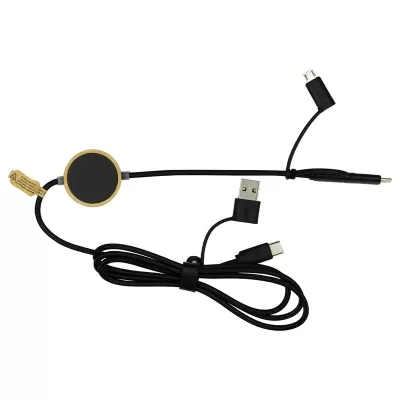 Recycled 6-in-1 RPET Data Transfer Cable with Micro Adaptor