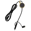 Recycled 6-in-1 RPET Data Transfer Cable with Micro Adaptor