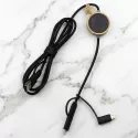 Recycled 6-in-1 RPET Data Transfer Cable with Micro Adaptor