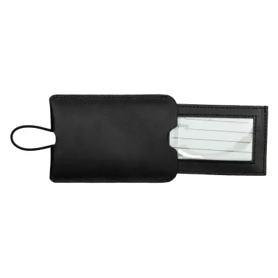 Pull-Apart Leather Luggage Tag