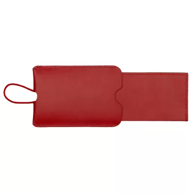 Pull-Apart Leather Luggage Tag