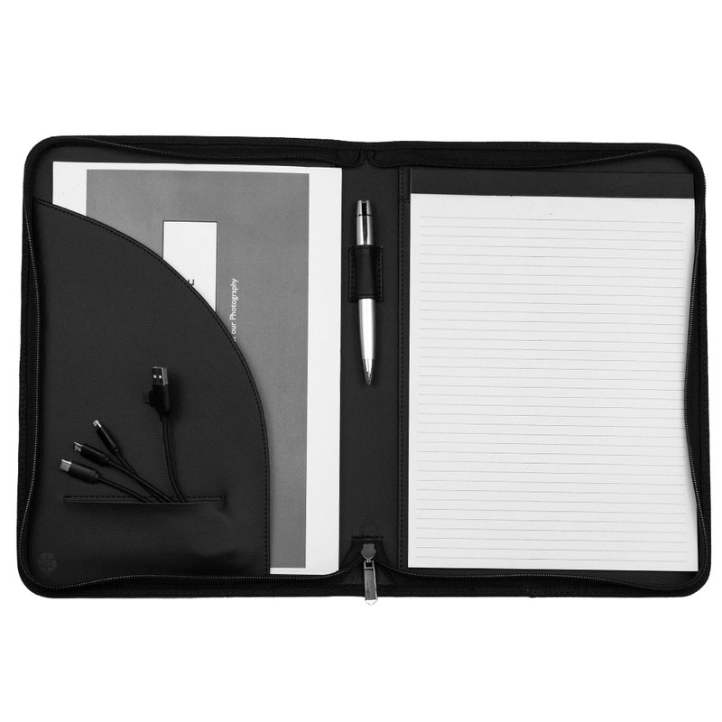 Recycled A4 Zip PU Portfolio