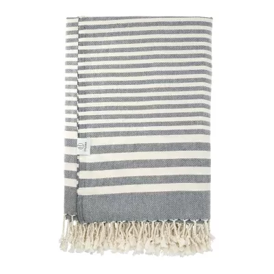 Hilana Upcycled Fethiye Throw Cotton Blanket