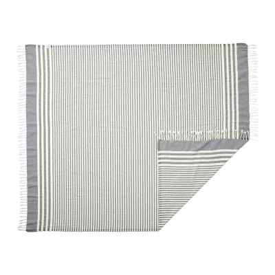 Hilana Upcycled Fethiye Throw Cotton Blanket