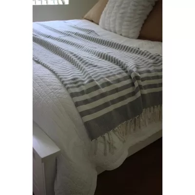 Hilana Upcycled Fethiye Throw Cotton Blanket