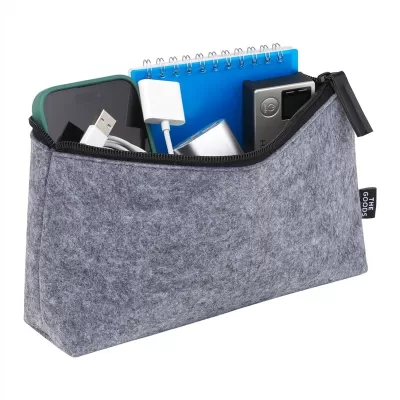 The Goods Recycled Zippered Felt Pouch