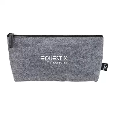 The Goods Recycled Zippered Felt Pouch