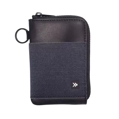 Thread Zipper Leather Wallet
