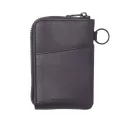 Thread Zipper Leather Wallet