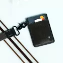 Thread Vertical Leather Wallet
