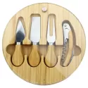 Trekk Round Bamboo Cheese Set