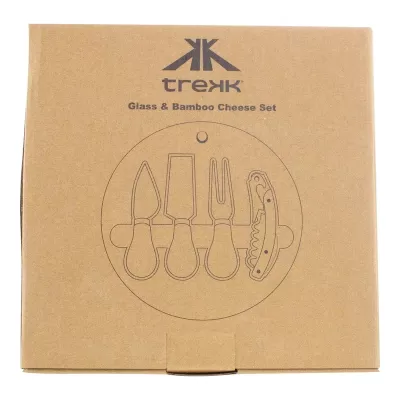 Trekk Round Bamboo Cheese Set
