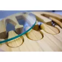 Trekk Round Bamboo Cheese Set