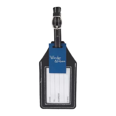 Wander & Roam RPET Luggage Tag with AirTag Holder