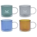 Spectrum Glass Double Wall Coffee Mug