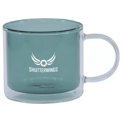 Spectrum Glass Double Wall Coffee Mug