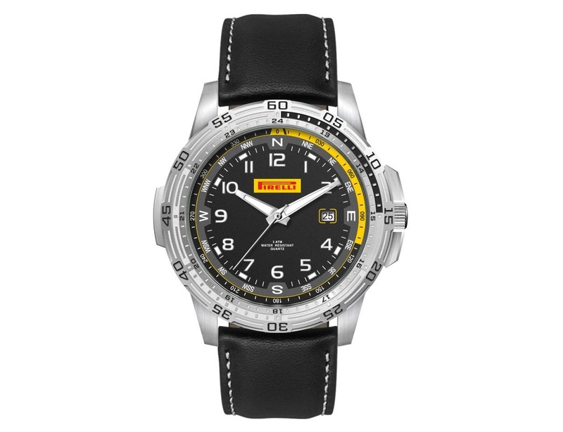 Sports Watch with Leather Strap