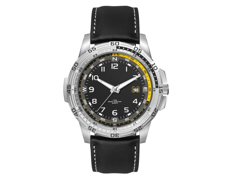Sports Watch with Leather Strap
