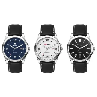 Casual Unisex Watch with Leather Strap