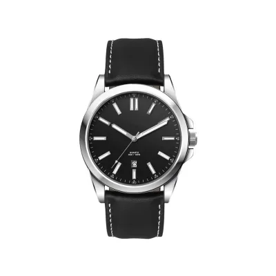 Casual Unisex Watch with Leather Strap