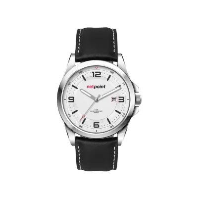 Casual Unisex Watch with Leather Strap