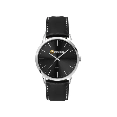 Mens Dress Watch with Leather Strap