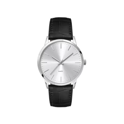 Mens Dress Watch with Croco Leather Strap