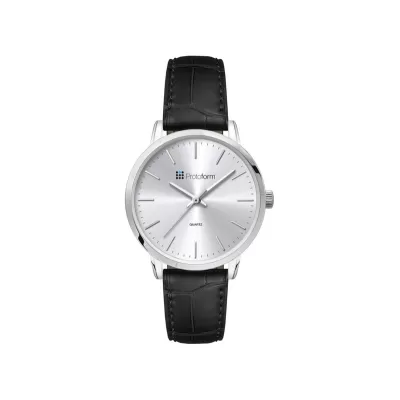 Ladies Dress Watch with Croco Leather Strap