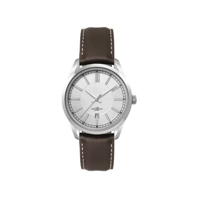 Ladies Casual Dress Watch with Brown Leather Strap