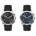 Chrono Unisex Watch with Black or Blue Dial