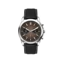 Chrono Unisex Watch with Silver or Brown Dial