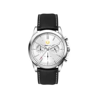 Chrono Unisex Watch with Silver or Brown Dial