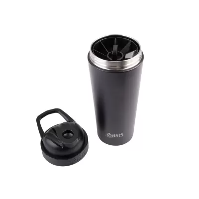 Oasis 700ml Stainless Steel Vacuum Protein Shaker