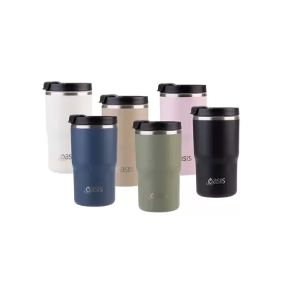 Oasis 480ml Ceramic Lined Vacuum Travel Mug