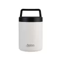 Oasis 480ml Stainless Steel Vacuum Food Flask with Spoon