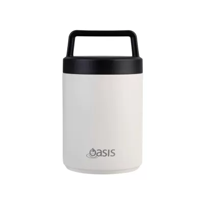 Oasis 480ml Stainless Steel Vacuum Food Flask with Spoon