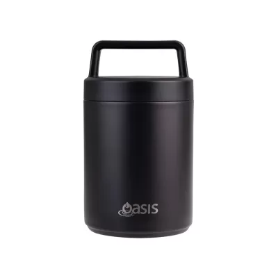 Oasis 480ml Stainless Steel Vacuum Food Flask with Spoon