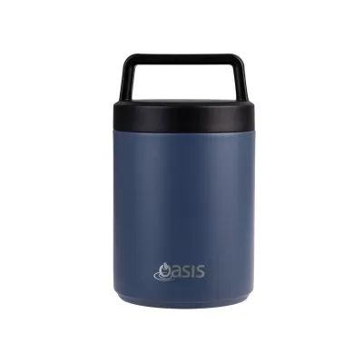 Oasis 480ml Stainless Steel Vacuum Food Flask with Spoon