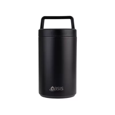 Oasis 700ml Stainless Steel Vacuum Food Flask with Spoon